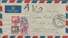 Jordanische Besetzung Palästina: 1950, Correspondence Of Covers (10, 9 By Airmail) From "BETHLEHEM" - Jordanie