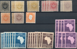 Kap Verde: 1877/1973, Accumulation/stock Of The Colonial Period, Sorted On Stockcards And Mainly In - Islas De Cabo Verde