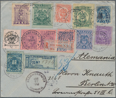 Kolumbien: 1899/1904, Approx. 80 Letters, Postcards And Used Postal Stationeries From A Corresponden - Colombie