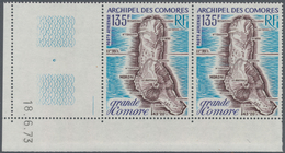 Komoren: 1973, Maps Of Comores 135fr. 'Grande Comore' In An INVESTMENT LOT With Approx. 6.400 Stamps - Other & Unclassified