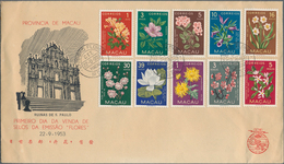 Macau: 1953/95, Collection Of FDC (inc. Some MC) Mounted On Stockpages, Inc. 1953 Flowers, 1980 (1), - Altri & Non Classificati