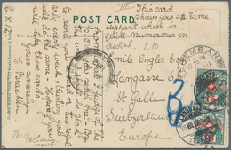 Malaiische Staaten: 1899/1946, Lot Of Nine Covers/cards, E.g. Used Stationeries, Incoming Mail, Insu - Federated Malay States