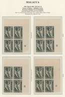 Malaiische Staaten - Malakka: 1960/1962, Definitives "Views", Specialised Collection Of 52 Plate Blo - Malacca