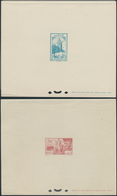 Marokko: 1945-75, 85 Epreuve De Luxe Including Sunk Die Proofs, Few Artist Signed, Good Thematics, S - Used Stamps