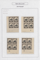 Neuseeland: 1935/1943 (ca.), DEFINITIVE ISSUE "PICTORIALS", Award-winning Deeply Specialised Exhibit - Brieven En Documenten