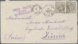 Niederländisch-Indien: 1892/1924 (ca.), Covers/ppc/used Stationery (17) Inc. Censorship And Registra - Nederlands-Indië