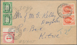 Nyassaland - Portomarken: 1934-67 Ca.: Nine Postage Due Covers And Cards Bearing Postage Due Stamps - Nyassaland (1907-1953)