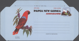 Papua Neuguinea: 1962/1997 (ca.), Accumulation With Approx. 1.700 Folded And UNFOLDED AEROGRAMMES Wi - Papúa Nueva Guinea