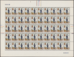 Portugiesisch-Guinea: 1966, Military Uniforms, 100 X Michel No. 321/328 Each In Two Mint Never Hinge - Guinea Portuguesa