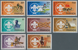 Ruanda: 1983, 75 Years Of SCOUTING Complete Set Of Eight In A Lot With About 440 Complete Sets Mostl - Other & Unclassified
