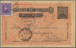 El Salvador - Ganzsachen: 1890/1900, Recommendable Lot Of 43 Stationery Cards And Envelopes Some Wit - Salvador