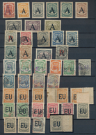 SCADTA - Länder-Aufdrucke: 1923, Used And Mint Assortment Of Apprx. 170 Stamps Mainly Bearing Variou - Flugzeuge