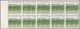 Singapur: 1990/1995: Eight Folders With 1995 'Orchids' Miniature Sheets (background In Orange) Plus - Singapore (...-1959)