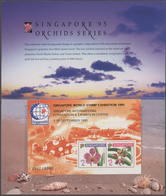 Singapur: 1995-2004: 30 Exhibition Folders, With Even 10 Of 1995 Exhibition Catalogue Containing May - Singapur (...-1959)