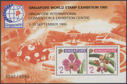 Singapur: 1995-2004: 60 Exhibition Folders, With Even 20 Of 1995 Exhibition Catalogue Containing May - Singapore (...-1959)