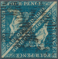 Kap Der Guten Hoffnung: 1855/1864 (ca.), Triangulars, Lot Of 16 Single Stamps And One Pair, Slightly - Cape Of Good Hope (1853-1904)