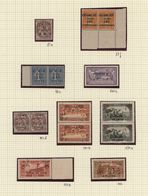 Syrien: 1922/1926, OVERPRINT VARIETIES, Petty MNH Collection Of 14 Stamps Showing Overprint Varietie - Siria