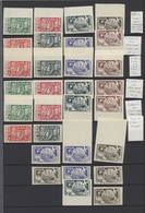 Syrien: 1930-50, Stock Of Imperf Issues In Large Album Including Air Mails, Many Imperfs In Pairs, M - Siria