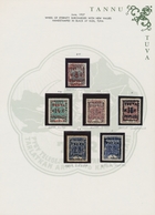 Tannu-Tuwa: 1926-42 Collection Of Mostly Unmounted Mint Stamps And 6 Covers On Printed Pages, Starti - Touva