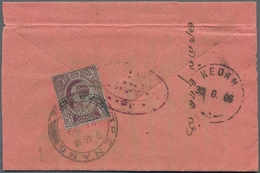Thailand - Stempel: 1905-07 "KEDAH" Siamese C.d.s. Used As Arrival Datestamp On 11 Covers From India - Thaïlande