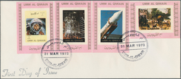 Umm Al Qaiwain: 1969/1973, Space Issues, Assortment Of 22 Covers (mainly Unaddressed Envelopes) With - Umm Al-Qiwain