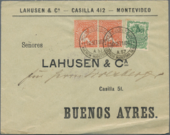 Uruguay: 1885/1907, 26 Covers And Cards From Different Towns In Uruguay Mostly Sent To Argentina Con - Uruguay