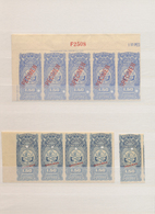 Uruguay: 1900 (ca.), ABN Specimen Proofs, Fiscals, Assortment Of Apprx. 80 Stamps, Mainly Within Mul - Uruguay
