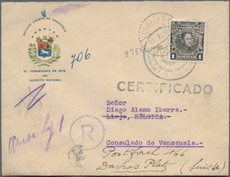 Venezuela: 1887/1970 Accumulation Of Ca. 100 Covers (incl. Registered Mail) And Unused, CTO-used And - Venezuela