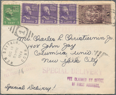 Vereinigte Staaten Von Amerika: 1850/1950 (ca.), Holding Of More Than 200 Covers/cards/stationeries, - Cartas & Documentos