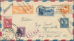 Vereinigte Staaten Von Amerika: 1857/1955 (ca.), Holding Of Ca. 290 Letters, Cards, Picture-postcard - Briefe U. Dokumente