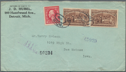 Vereinigte Staaten Von Amerika: 1861/1960, Accumulation Of Ca. 800 Covers, Postcards And Used Postal - Lettres & Documents