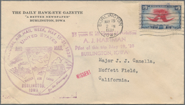 Vereinigte Staaten Von Amerika: 1925/62 Accumulation Of Ca. 130 Covers And Postal Stationeries With - Lettres & Documents