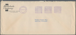 Vereinigte Staaten Von Amerika: 1926/50, Accumulation Of Approx. 560 Covers All Franked By Meter Sta - Briefe U. Dokumente