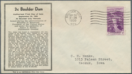 Vereinigte Staaten Von Amerika: 1929/1945 (focus On 1930s), Lot Of 107 FDC Often Bearing Stamps In U - Lettres & Documents
