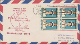 Vereinigte Staaten Von Amerika: 1959/67 Collection With About 175 Airmail Covers (Jet Airmail/ Jet C - Storia Postale
