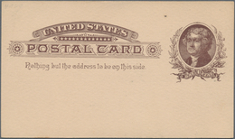 Vereinigte Staaten Von Amerika - Ganzsachen: 1879/98 Album With Ca. 80 Unused And Used Postal Statio - Sonstige & Ohne Zuordnung