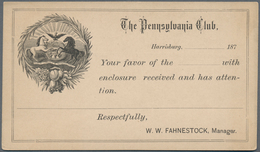 Vereinigte Staaten Von Amerika - Ganzsachen: 1880, Interesting Lot Of 31 1 C. Stationery Cards, All - Andere & Zonder Classificatie