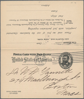 Vereinigte Staaten Von Amerika - Ganzsachen: 1892 RESEARCH Holding From A Specialized Famous Collect - Andere & Zonder Classificatie