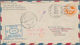 Vereinigte Staaten Von Amerika - Militärpost / Feldpost: 1939/46, Album With Approx. 130 Covers And - Autres & Non Classés