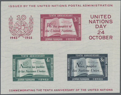 Vereinte Nationen - Alle Ämter: 1955/2004 (ca.), Umfangreiche Dubletten Aller Drei Gebiete Dabei Vie - New York/Geneva/Vienna Joint Issues