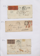 Alle Welt: 1780's-1930's: Various Collection Of 76 Covers And Postcards Plus Some Stamps Worldwide, - Verzamelingen (zonder Album)