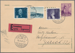 Alle Welt: 1880/1968 Accumulation Of Ca. 160 Covers, Cards, Parcelcards And Postal Stationeries, Reg - Verzamelingen (zonder Album)