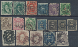 Alle Welt: 1850/1940 (ca.), Used And Mint Lot On Two Stockcards, Varied Condition, Several Better St - Sammlungen (ohne Album)