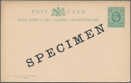 Afrika: 1889/1980 4 Albums With Ca. 270 Unused Postal Stationery Cards, Double Cards, Postal Station - Autres - Afrique