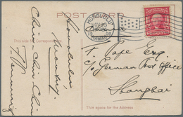 Amerika: 1893/1930, Lot Of 19 Covers/cards, E.g. Destination China, Redirected Mail, Maritime Markin - Sonstige - Amerika