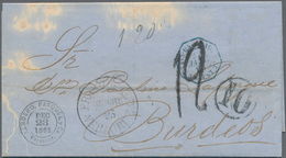 Südamerika: 1855/1886: Eight Interesting Covers Including Two From Mexico To Bordeaux (1857/1865), O - America (Other)