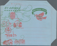 Ozeanien: 1972/1988 (ca.), Accumulation With About 970 Mostly UNFOLDED AEROGRAMMES From Samoa (640), - Otros - Oceanía