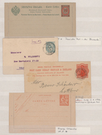 Levante / Levant: 1892/1911, Russian/British/French Levant, Lot Of Nine Stationeries (five Used, Fou - Turquia (oficinas)