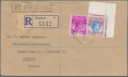 Britische Kolonien: 1890/1960 (ca.), British Asia, Group Of 24 Covers/cards Incl. Stationeries, Comp - Other & Unclassified