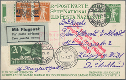 Flugpost Deutschland: 1912/1953, Sammlung Von Ca. 120 Briefen Und Karten, Meist Deutschland Und Etwa - Poste Aérienne & Zeppelin